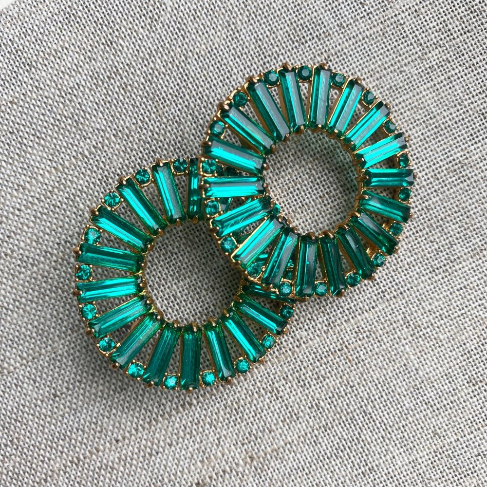 J. Crew large circle earrings
